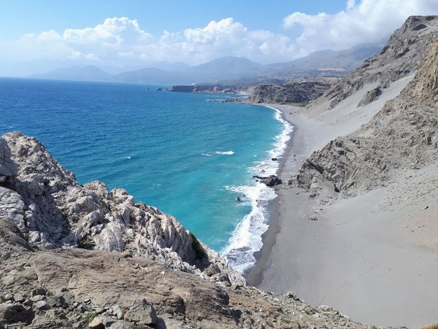 dzikie plaże Krety widok z góry