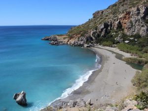 plaża Preveli od wschodu