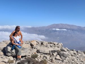 my na szczycie góry Kedros