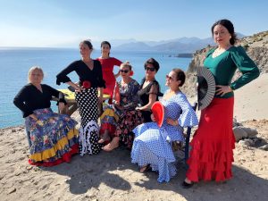tancerki flamenco nad morzem